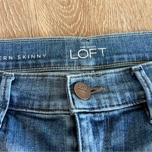 LOFT Blue Skinny Jeans Modern Style